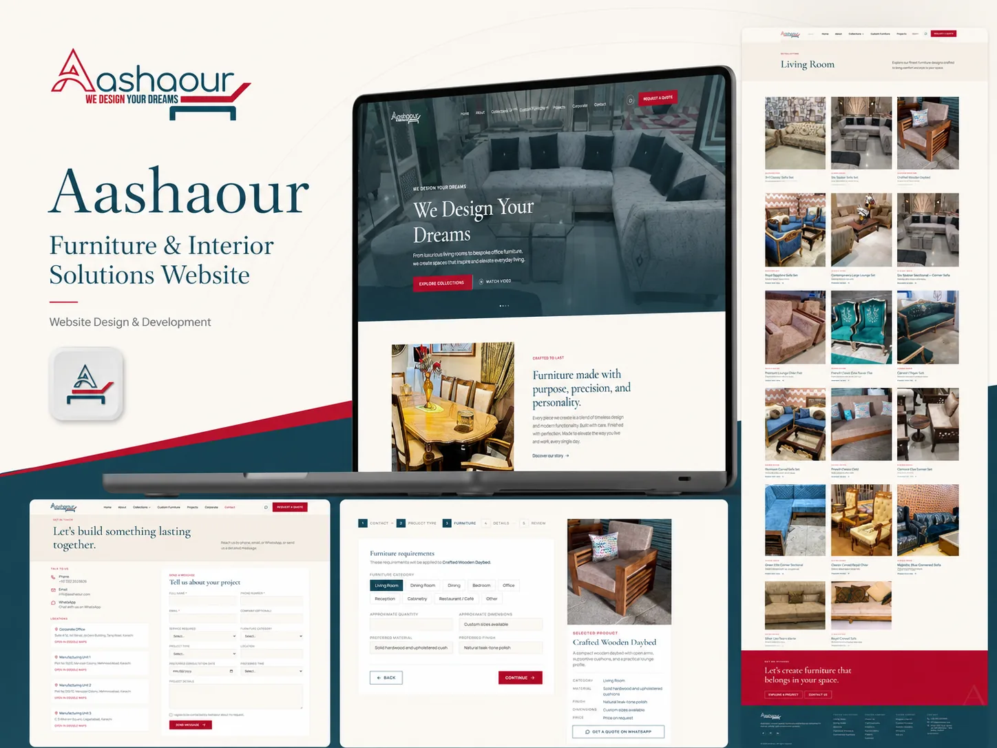Aashaour — Furniture & Interior Solutions Website